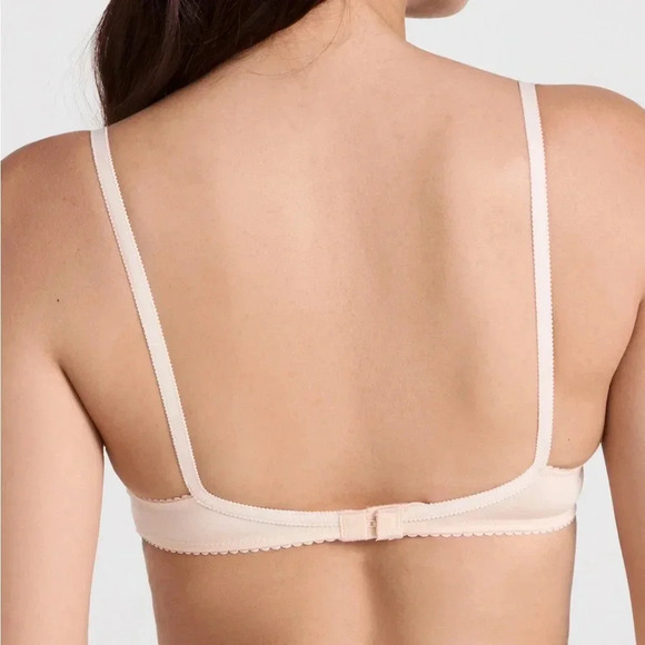 TIMPA NWT Duet Lace Demi Bra White Underwire Shallow Cup 32C - Picture 3 of 8